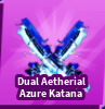 Blade BallDual Aetherial Azure Katana