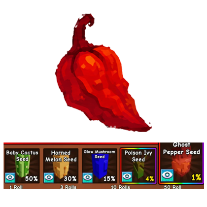 Grow a Garden 2 ShopGhost Pepper Pack×1 Roll