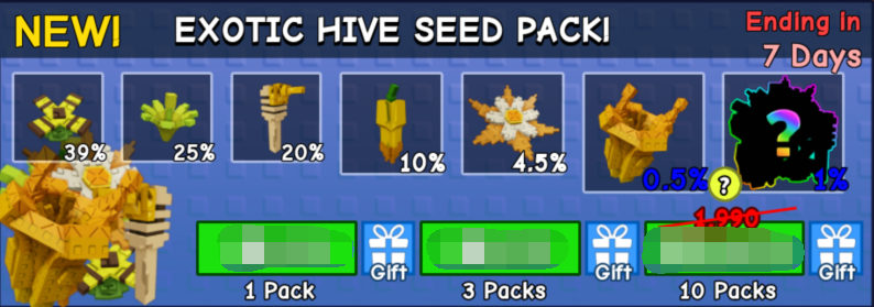 Grow a Garden ItemsExotic Hive Seed Pack