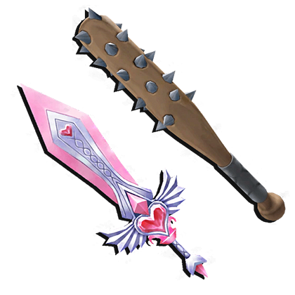 Murder Mystery 2 ItemsHeartblade & Bat Set