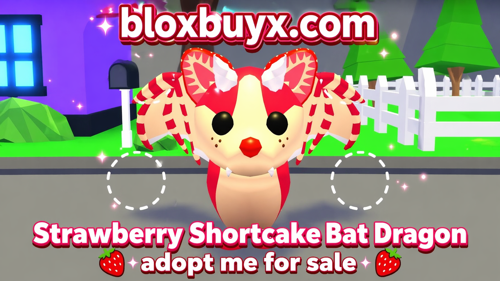  Strawberry Shortcake Bat Dragon adopt me