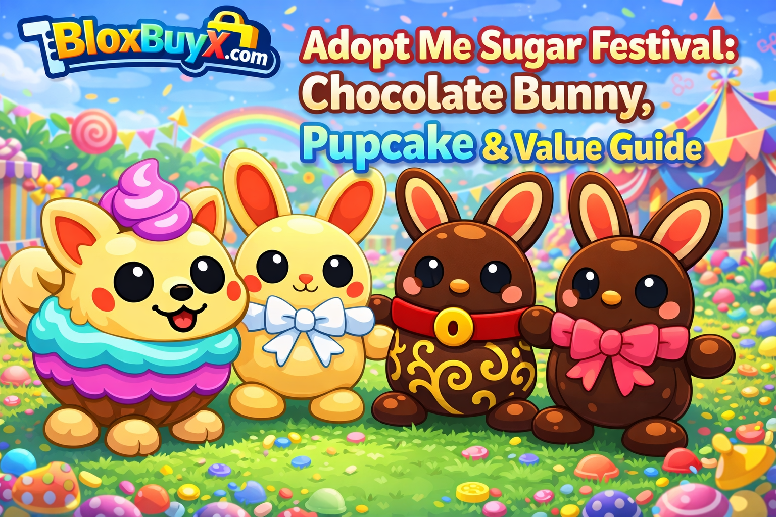 Adopt Me Sugar Festival: Chocolate Bunny, Pupcake & Value Guide