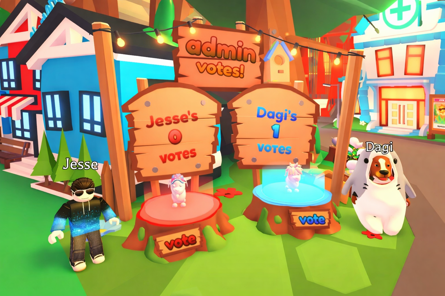Adopt Me! Summer Camp Final Admin Vote: Chestnut Glyptodon vs General Sheepdog