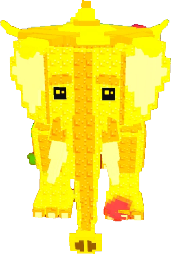 Gold Strawberry Elephant
