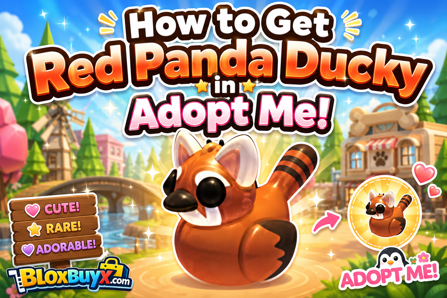 How to Get Red Panda Ducky in Adopt Me!