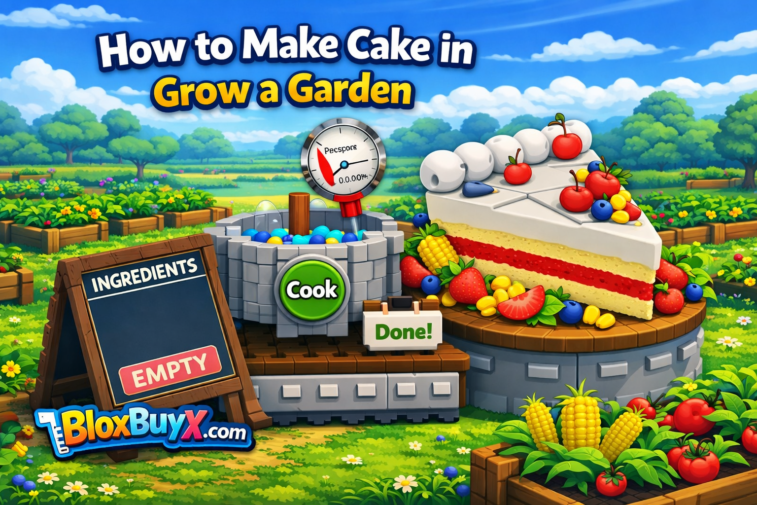 How to Make Cake in Grow a Garden