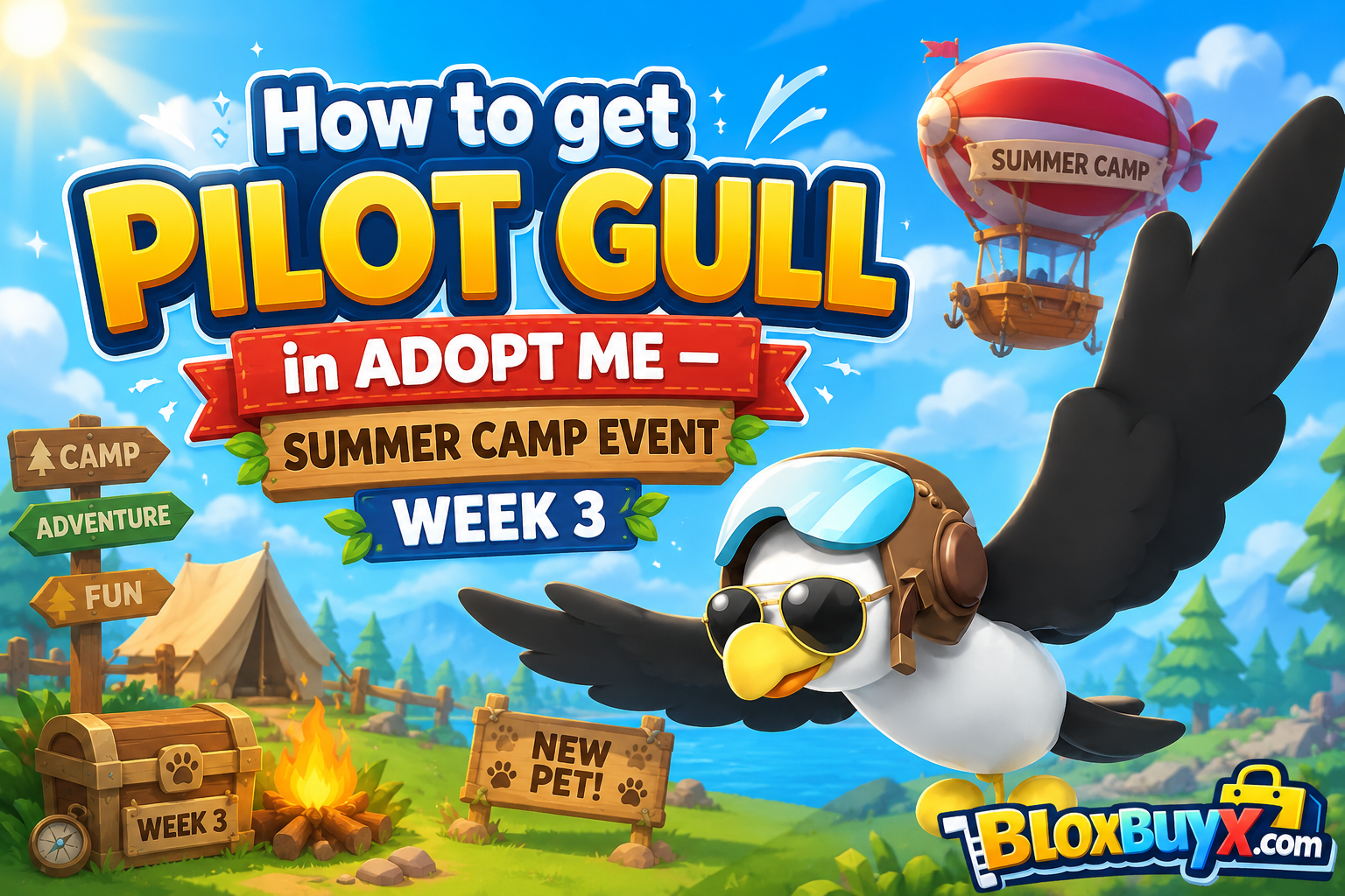 How to get Pilot Gull in Adopt Me — Summer Camp Event Week 3